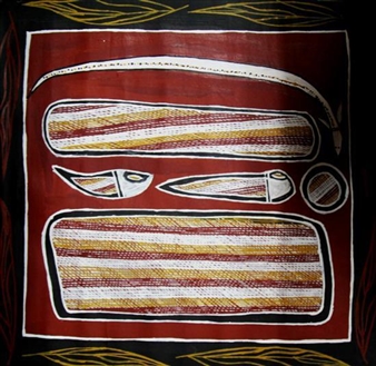 Dharnala (Goannas and Waterholes) - Richard Birrinbirrin