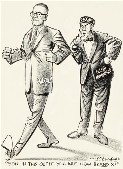 Son, in this Outfit You are Now Brand X! Chicago Sun-Times Editorial Cartoon by William Henry Mauldin, 1964