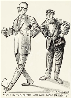 Son, in this Outfit You are Now Brand X! Chicago Sun-Times Editorial Cartoon - William Henry Mauldin