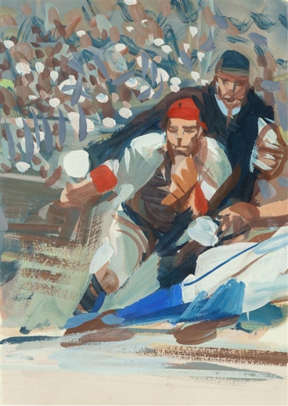 3 Works: Baseball Sketches