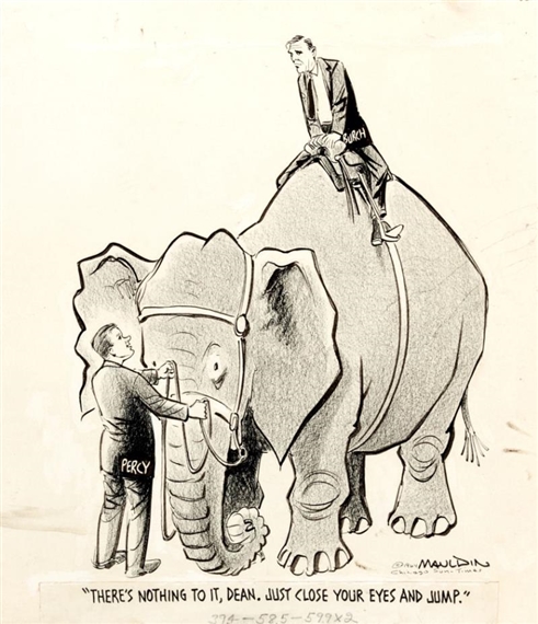 There's Nothing to it, Dean... Chicago Sun-Times Editorial Cartoon