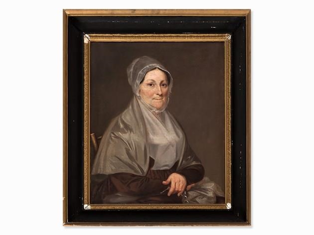 Artwork by Bass Otis, Portrait of Adrianna Haynes Physick, Made of Oil on canvas