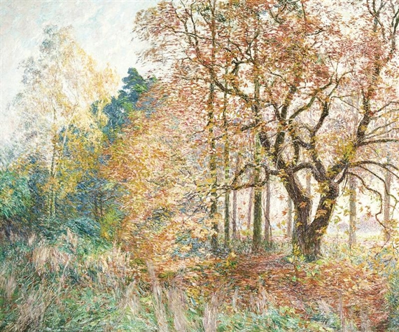 Park corner - Coin de parc by Emile Claus, 1903