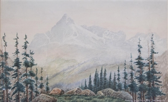 FROM THE FOOT OF EAGLE PEAK , SELKRIK MOUNTAINS, BC - Ernst Hutchins