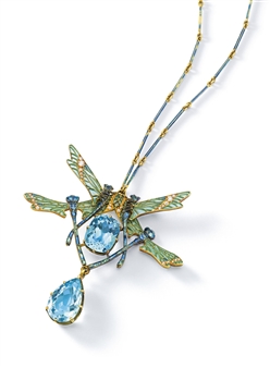 "QUATRE LIBELLULES" PENDANT NECKLACE - René Lalique