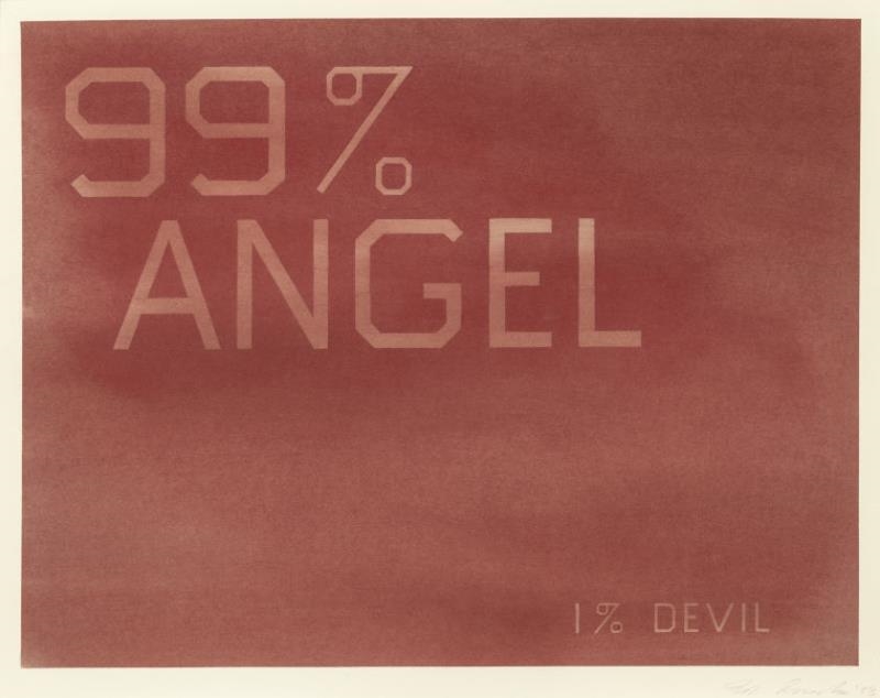 Ed Ruscha, I Forgot to Remember to Forget, 1984, Casterline