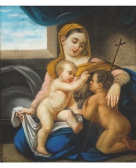 Mary with Young Christ and St. John - Ivan Vasilievich Bugaevsky-Blagodarny