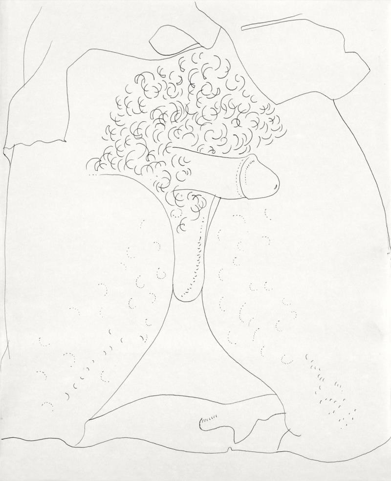 Artwork by Andy Warhol, Untitled (sex parts), Made of Ball pen on paper.
