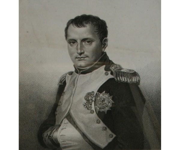 Artwork by S. Groumel, Napoleon, Made of black and white Engraving