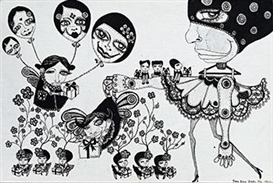 アート・デザイン・音楽 the non-stop game carrie chau drawing