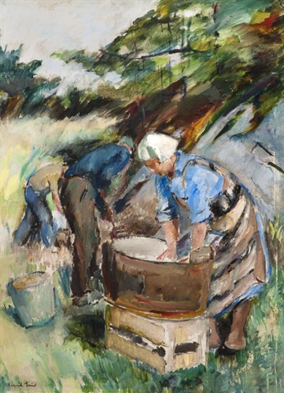 Gunbjør Washing Clothes