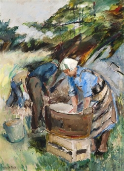 Gunbjør Washing Clothes - Henrik Lund