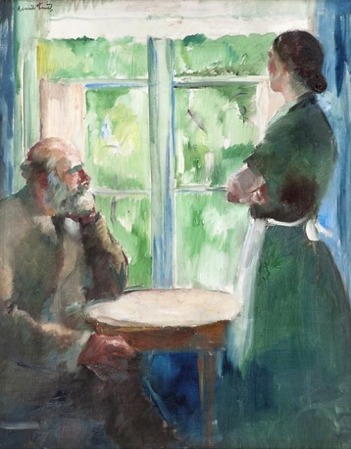 Artwork by Henrik Lund, By the Window, Made of Oil on canvas