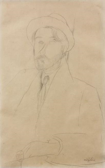 Amedeo Modigliani Portrait de leopold zborowski (1918 1919) MutualArt