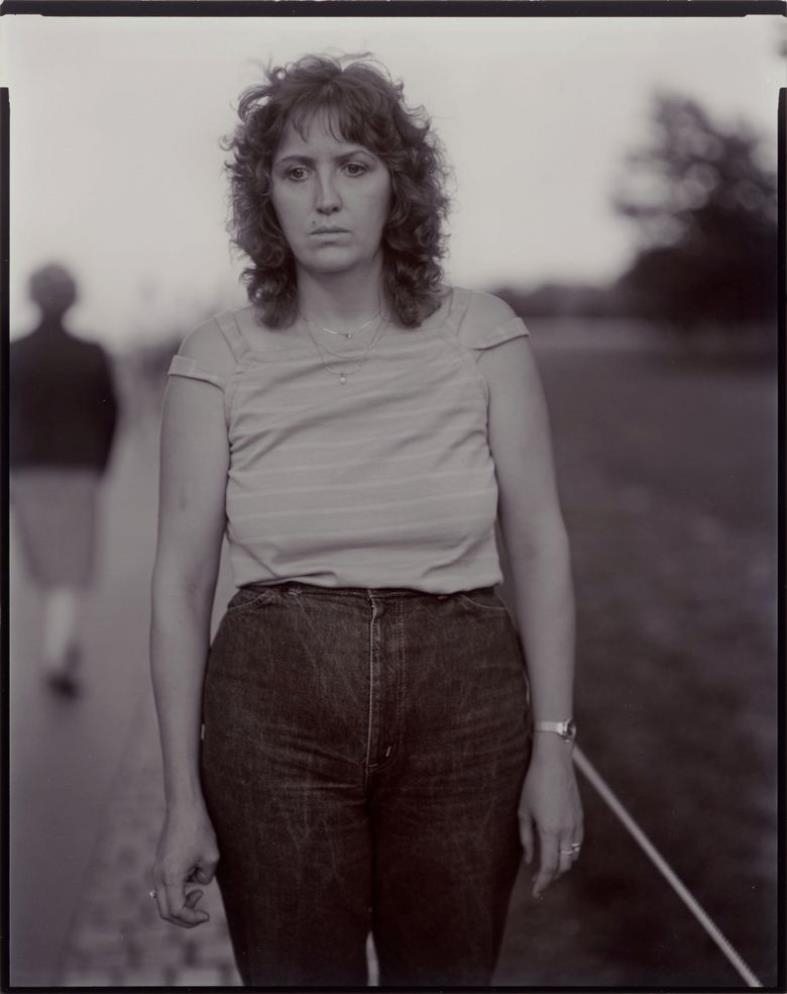 Artwork by Judith Joy Ross, Untitled from the Series Portraits at the Vietnam Veteran Memorial Washington D.C 1984, Made of Gelatin silver contact print gold toned