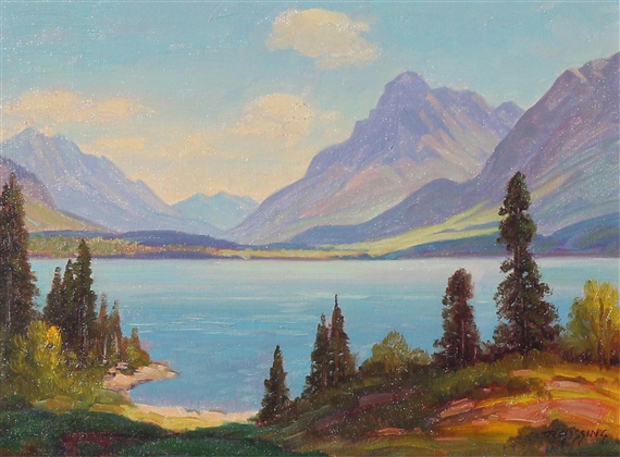 Kootenay lake by Roland Gissing, 1960