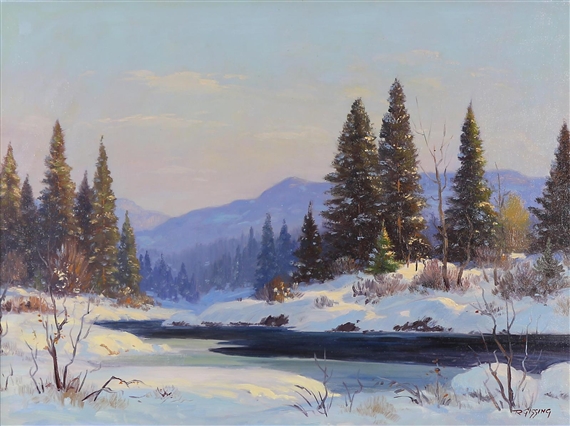December in the foothills by Roland Gissing, 1950