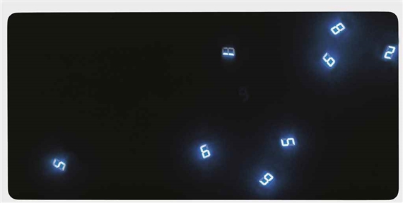 Time in Blue No. 7 by Tatsuo Miyajima, 1996