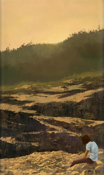 River Landscape with a Young Man