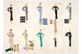 Set of 10; Fashion Designs - Leisl Roth