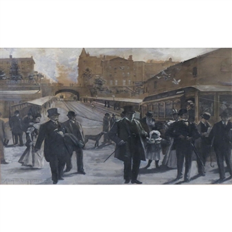 Montague Street in the Gay Nineties - Allen B. Doggett