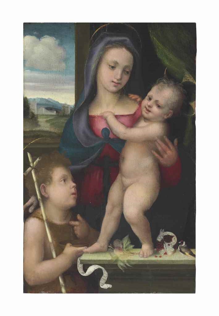The Madonna and Child with Saint John the Baptist by Mariotto Albertinelli