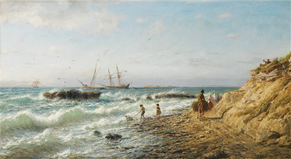 BLACK SEA COAST by Lev Felixovich Lagorio, 1872