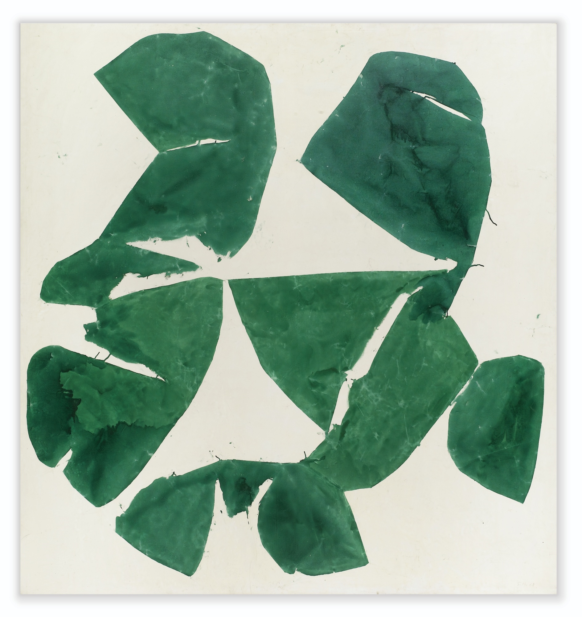 Artwork by Simon Hantaï, MEUN, Made of oil on canvas