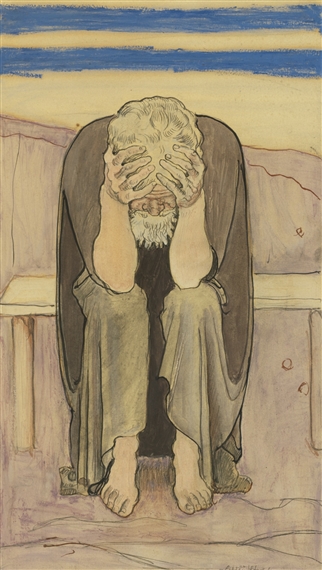 ENTTÄUSCHTER by Ferdinand Hodler