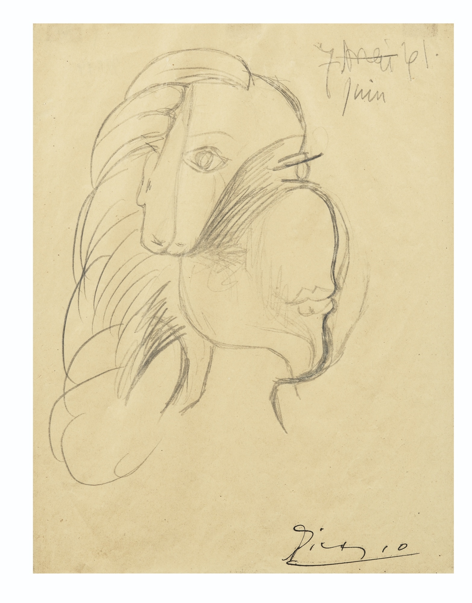 Pablo Picasso, Portrait of the Countess Étienne de Beaumont (1944)