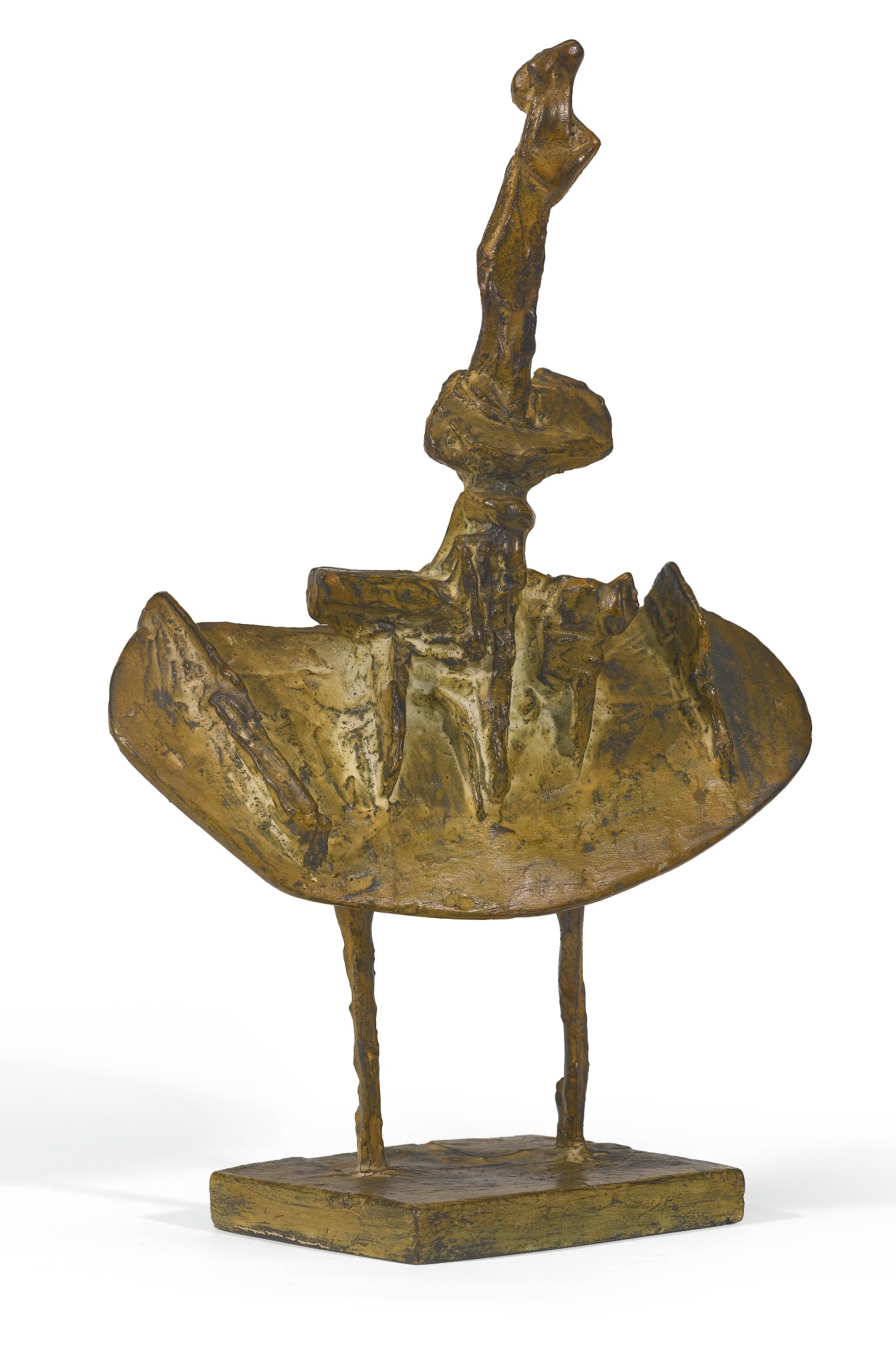 Artwork by Bernard Meadows, MAQUETTE FOR LARGE FLAT BIRD, Made of bronze