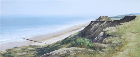 Cliffs east of Cromer by Christine Slade