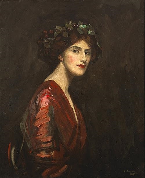 A BACCHANTE by John Lavery, 1910