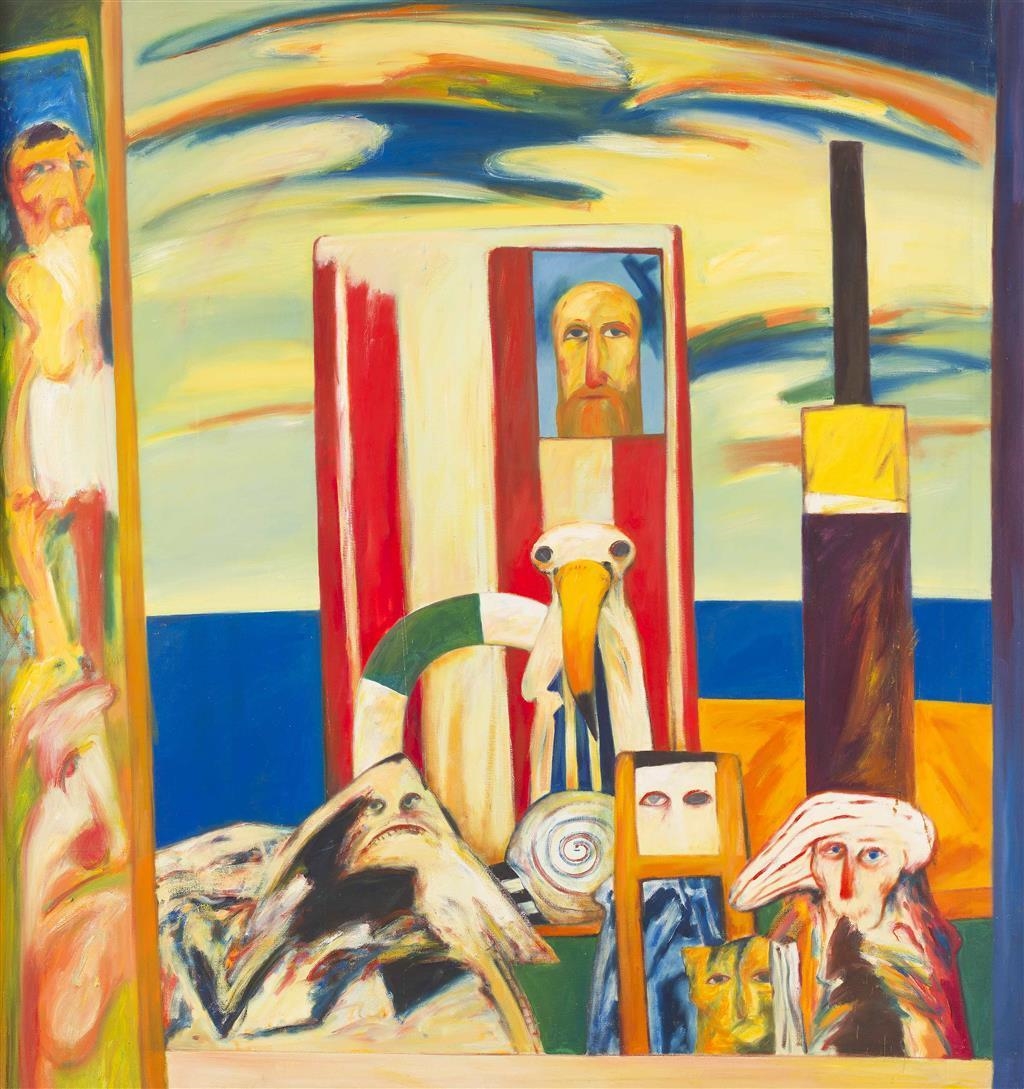 Artwork by John Bellany, The Voyage, Made of Oil on canvas