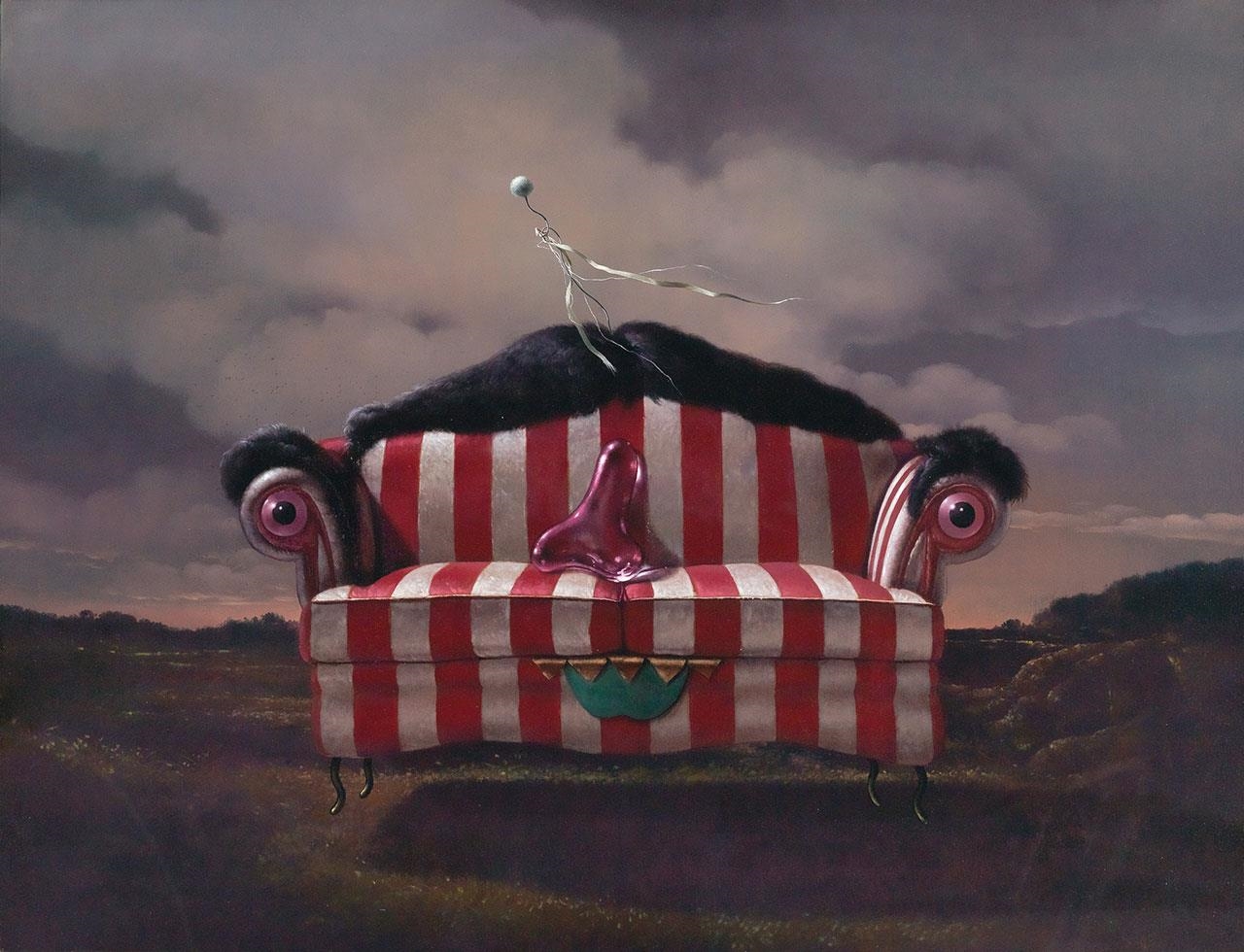 Artwork by Kuo Wei-Kuo, Sofa's Codeword, Made of Oil on canvas