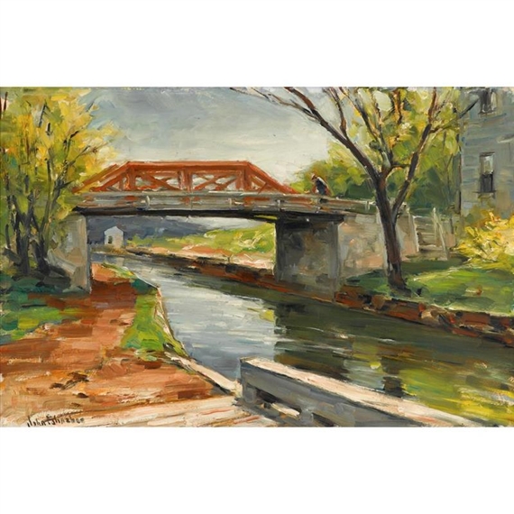 MECHANIC STREET BRIDGE by John Fulton Folinsbee