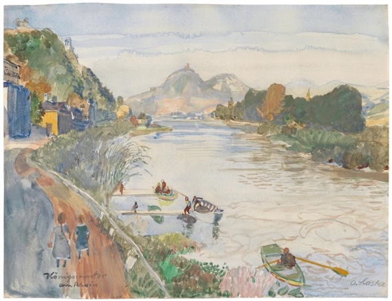 Königswinter am Rhein by Oskar Laske, 1920