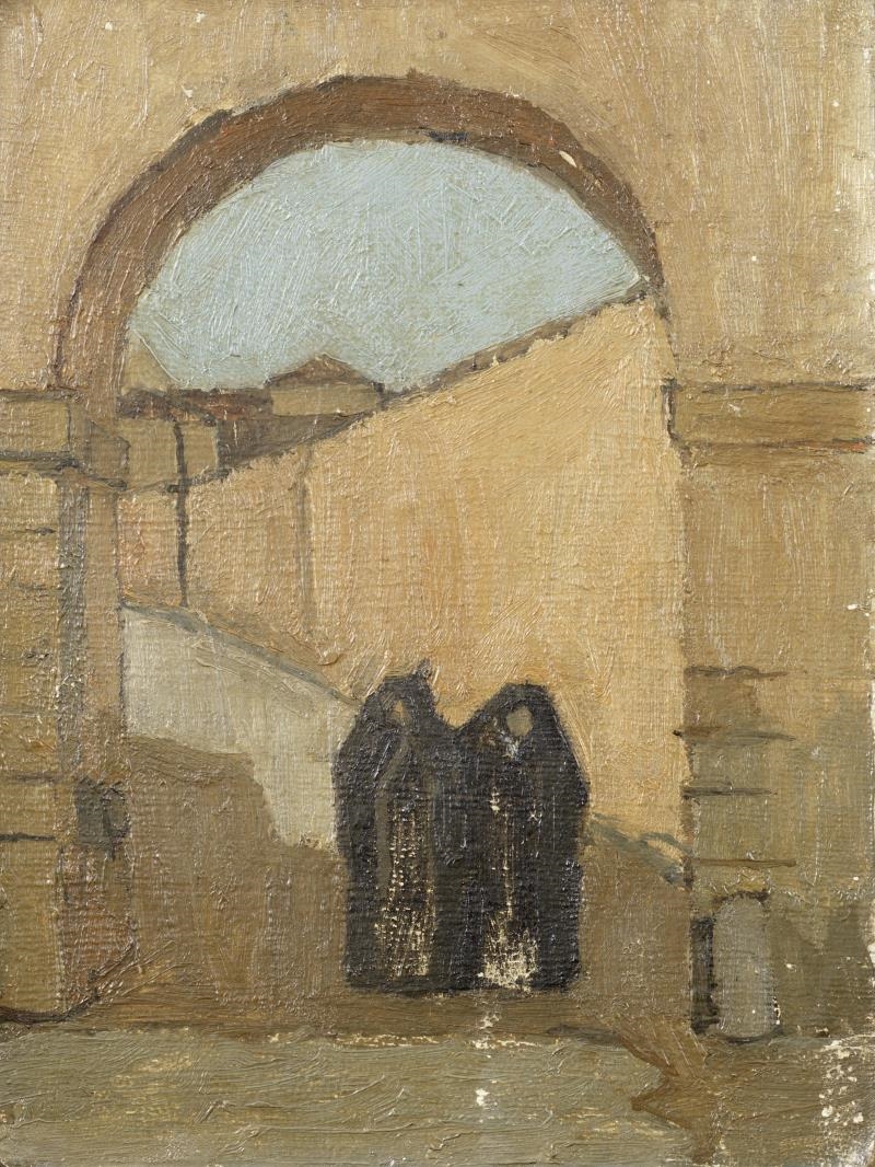 Nuns in Segovia by Euan Uglow, 1952
