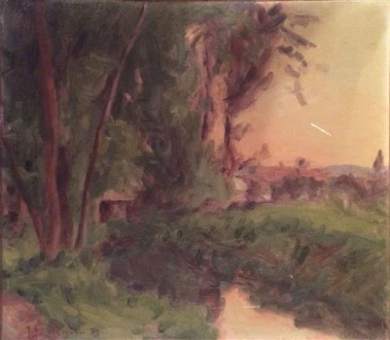 Landscape by Lucien Réne Mignon, 1939