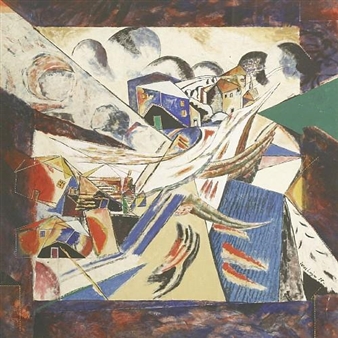 VILLAGE IN LANDSCAPE II - Renos Loizou