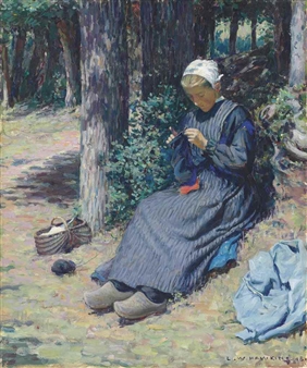 La Tricoteuse by Louis Welden Hawkins