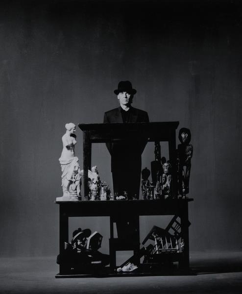 Artwork by Jürgen Klauke, Der Kulturtisch, Made of Gelatin silver print