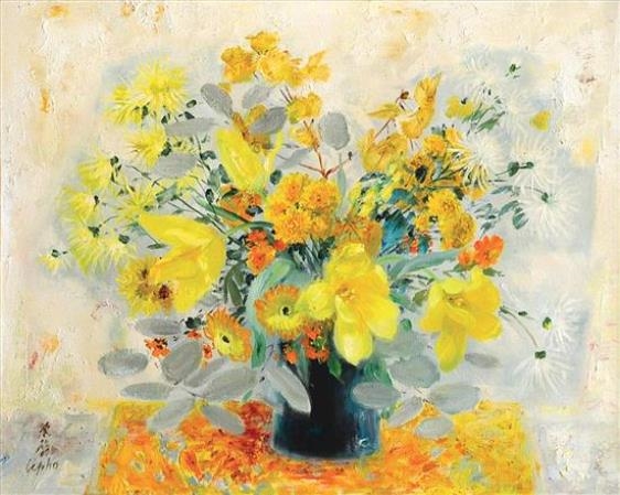 Bouquet de Fleurs Jaunes by Lê Phổ
