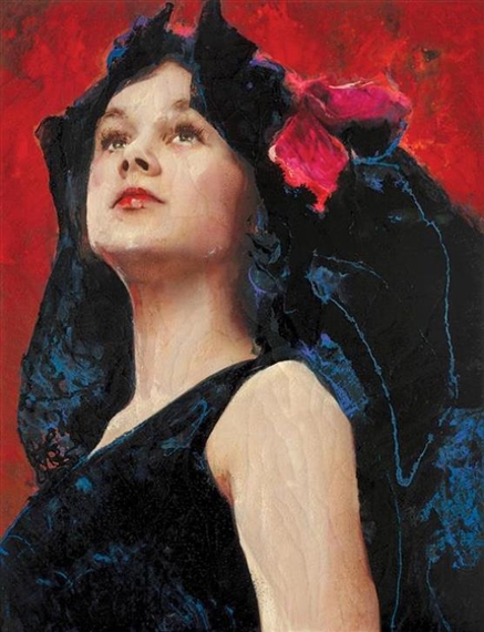 Lita Cabellut | Black Tulip (2015) | MutualArt