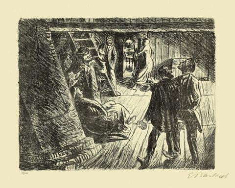 DIE BEICHTE by Ernst Barlach, 1919