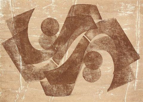 FROM: 10 HANDDRUCKE by Hermann Glöckner, 1968