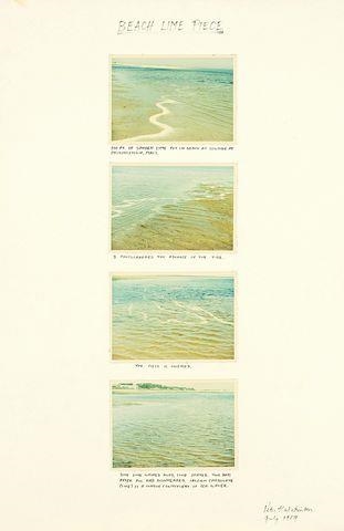 BEACH LIMES PIECE by Peter Hutchinson, 1969