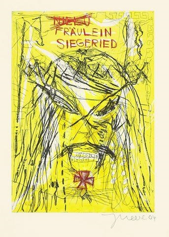 DIE GROSSMEISTERIN HAGEN VON TRONJE FRÄULEIN SIEGFRIED by Jonathan Meese, 2004