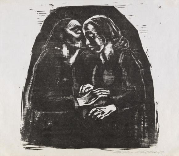 Maria und Elisabeth by Käthe Kollwitz, 1929