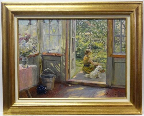 At the Datcha by Alexandre Nikolaevitch Semenov, 1969